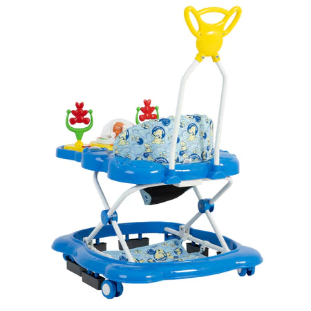 Andador Musical Megaluxo Infantil Azul Jumbobaby