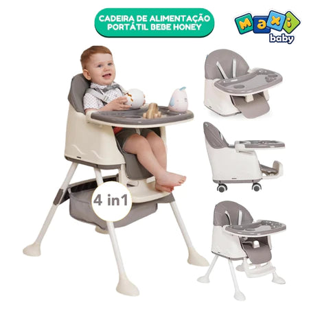 Cadeira de Alimentação Portátil 4 em 1 Honey Maxi Baby
