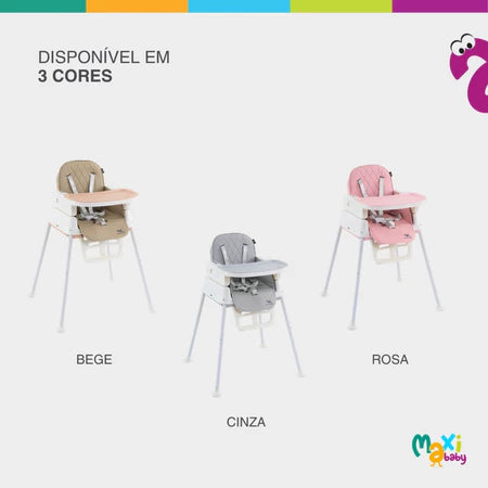 Cadeira de Alimentação Infantil 3 em 1 Harmony Maxi Baby