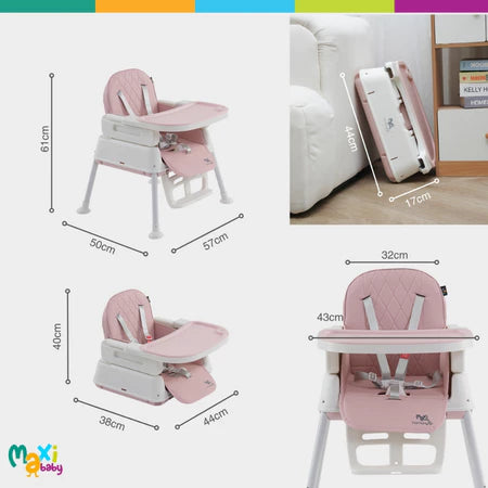 Cadeira de Alimentação Infantil 3 em 1 Harmony Maxi Baby
