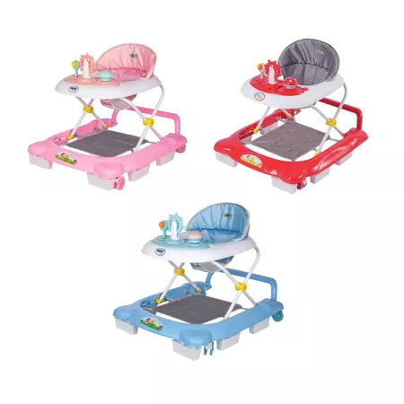 Andador Infantil Musical Para Bebê 2 em 1 com Empurrador La Bamba Maxi Baby 3 Ajustes de Altura