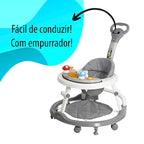Andador Infantil para Bebê com Capota e Brinquedo Musical KaBaby