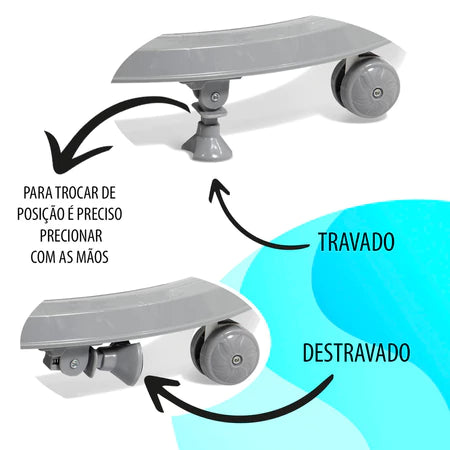 Andador Infantil para Bebê com Capota e Brinquedo Musical KaBaby