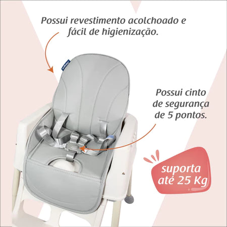 Cadeira de Alimentação Portátil 4 em 1 com Rodas Gourmet KaBaby