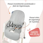 Cadeira de Alimentação Portátil 4 em 1 com Rodas Gourmet KaBaby