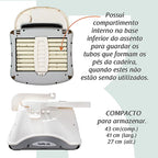 Cadeira de Alimentação Portátil 4 em 1 com Rodas Gourmet KaBaby